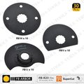 Versa Tool 30 Pc 80mm Circular, Semi-Circular, Semi Round Bi-Metal Blade, 8mm Offset Mount Set FB-K23